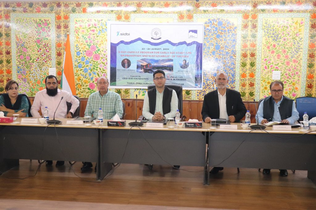 3 Days Workshop on Promotion and Sustainability of Tourism