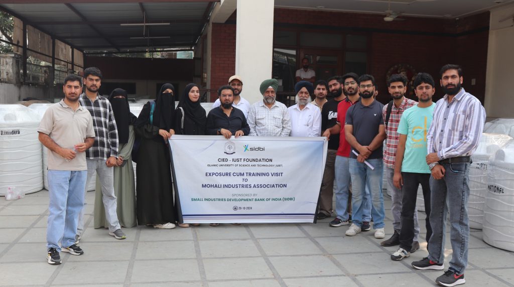 Training and Exposure visit of IUST Entrepreneurs to Mohali Industry Association